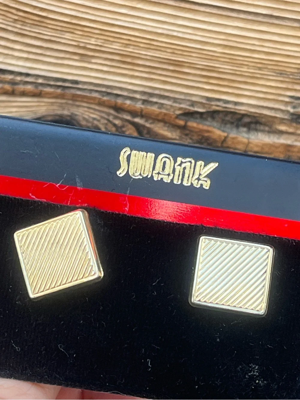 SWANK | Gold-Tone Square Cuff Links